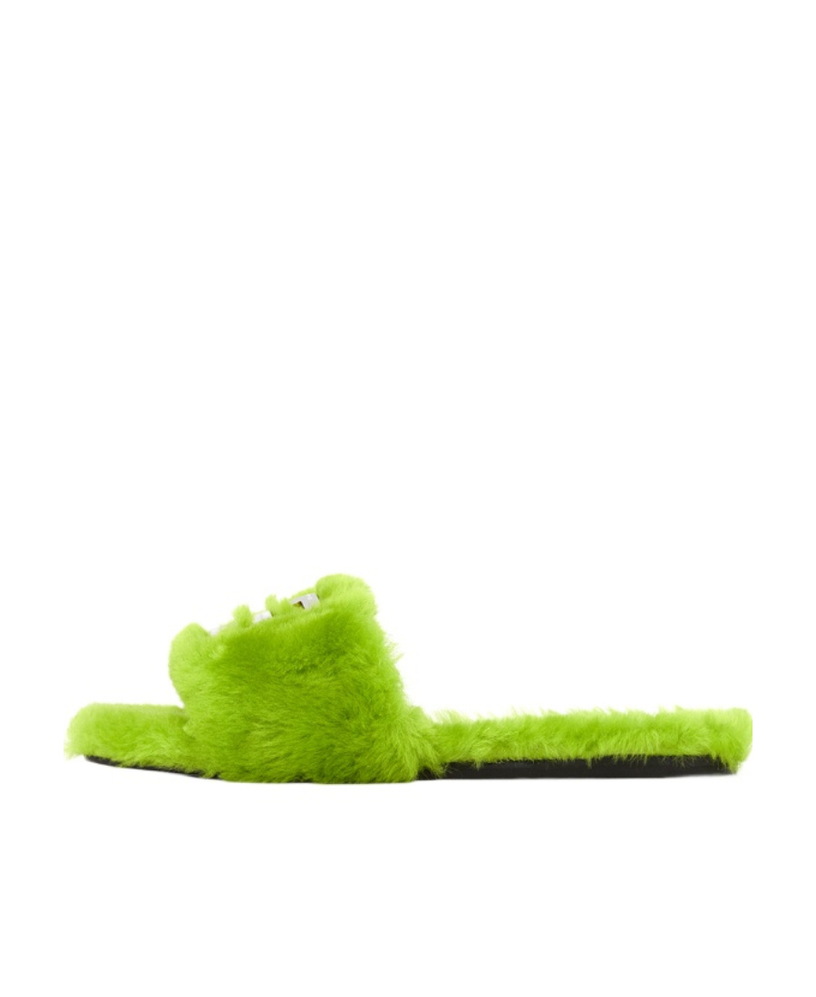 Givenchy Open-toed Slippers In Green