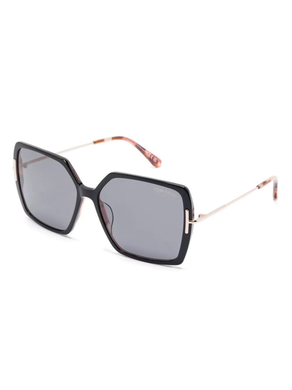 Tom Ford Eyewear Square Frame Sunglasses In Black