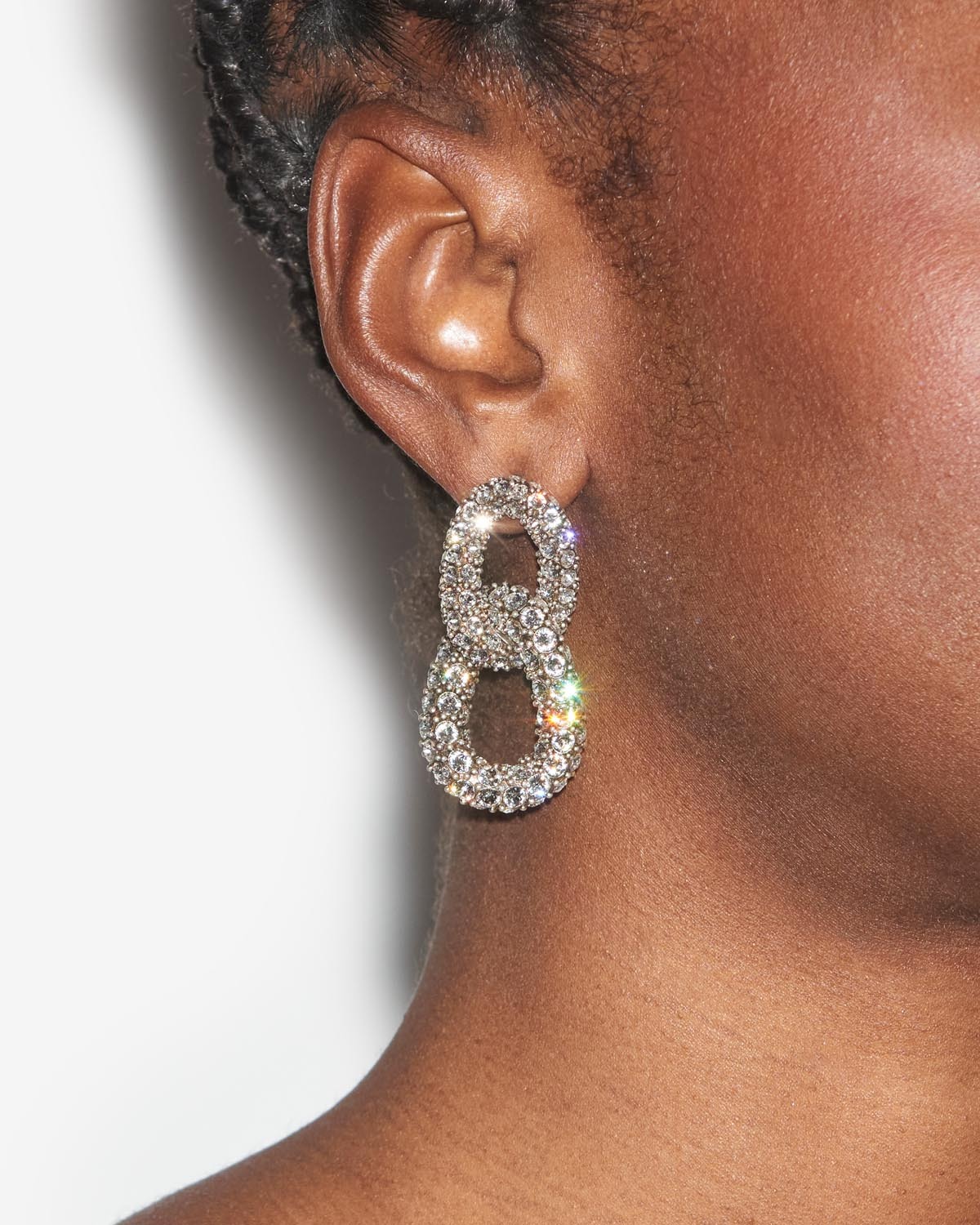 Shop Isabel Marant Funky Ring Earrings In Gray