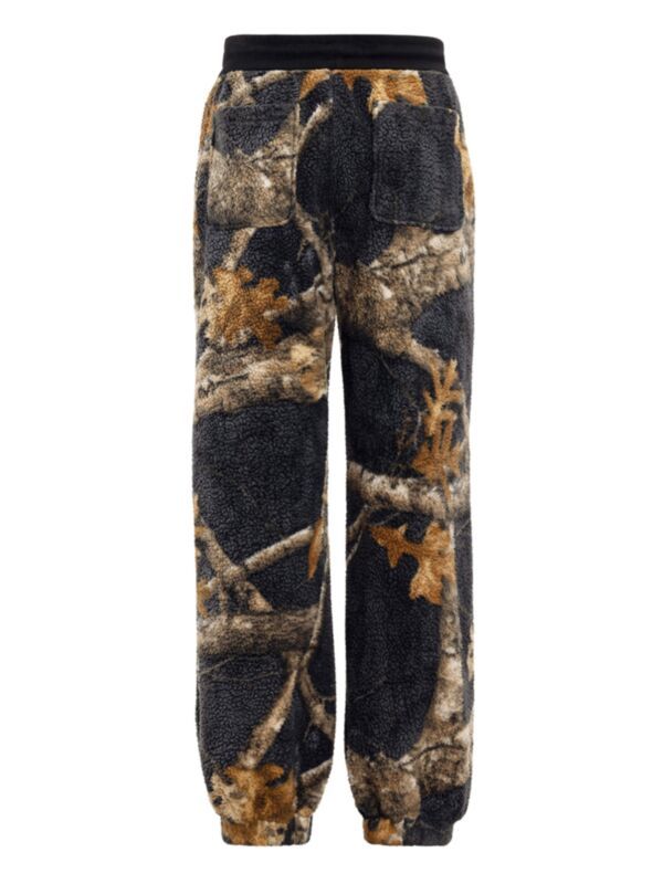 Moose Knuckles Graphic-print Fleece Track Pants In Black