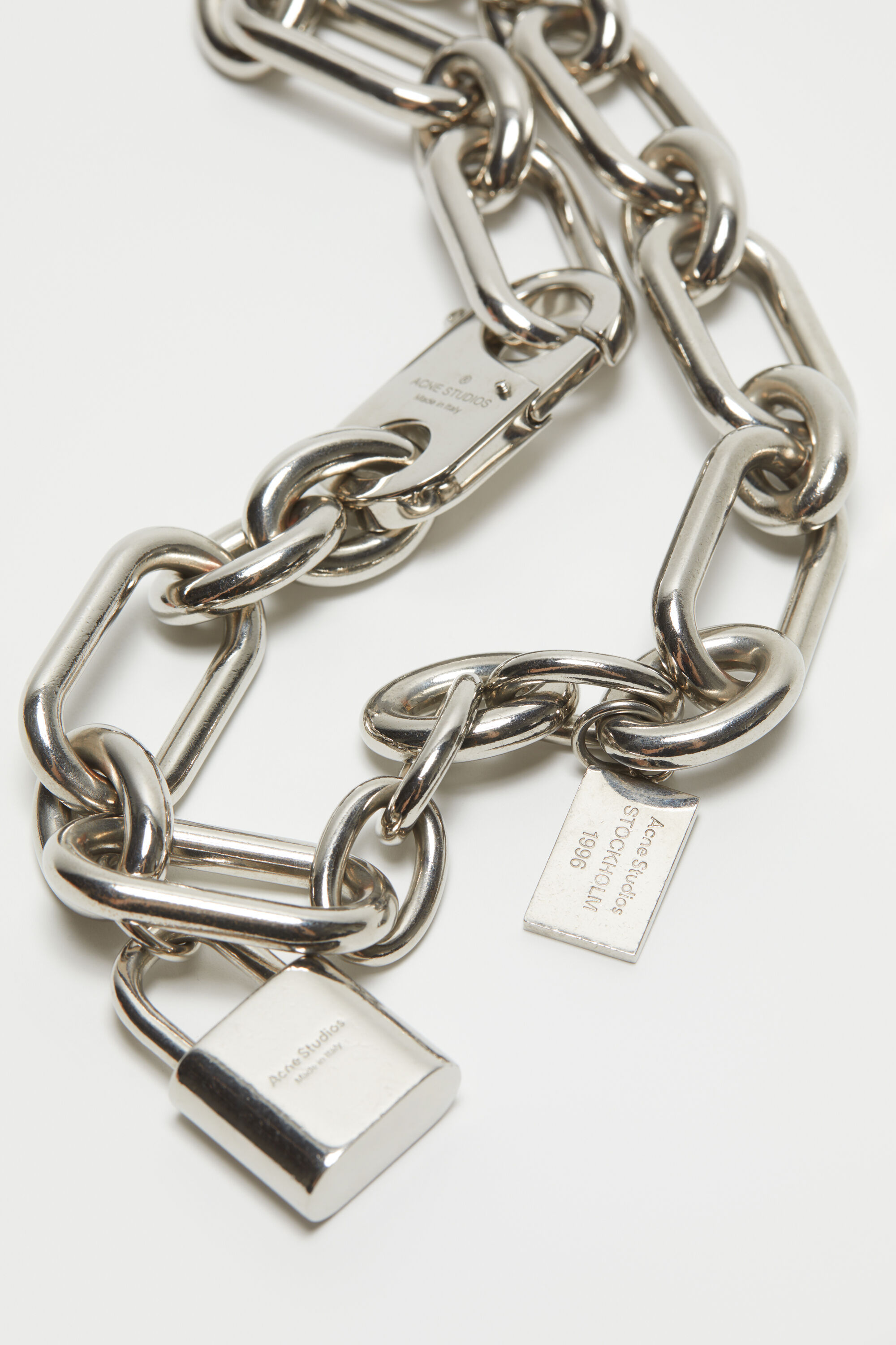 ACNE STUDIOS PADLOCK CHAIN NECKLACE