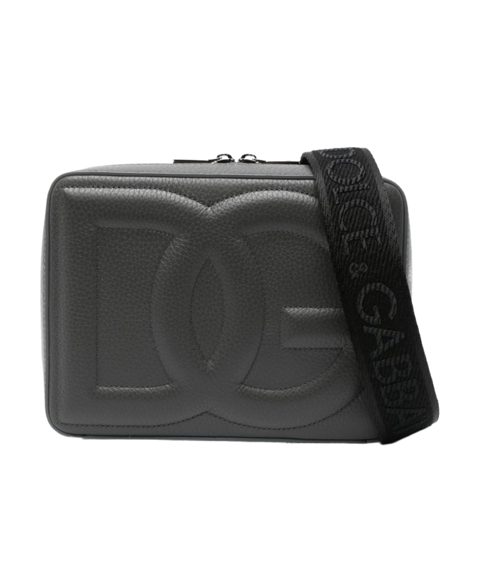 Dolce & Gabbana Medium Dg Logo Messenger Bag In Black