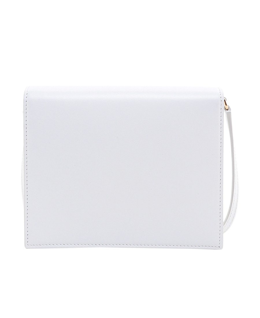 Dolce & Gabbana Patent-leather Logo Crossbody In White