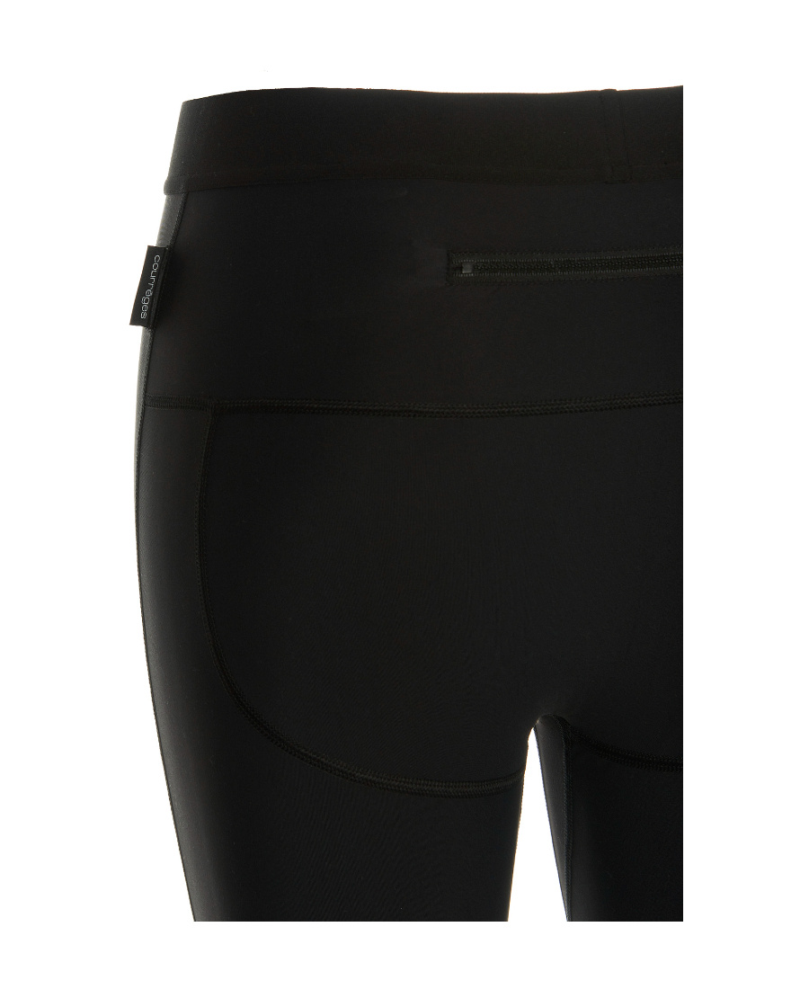 Courrèges Logo Leggings In Black