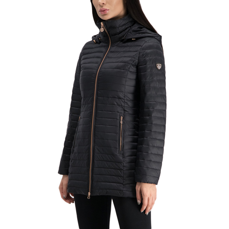 EA7 LOGO QUILTED DOWN JACKET 