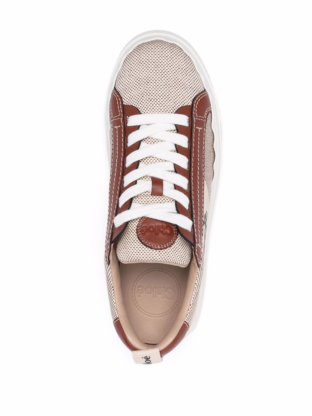 Chloé Chloe' Chloè Lauren Low Top Sneakers In White