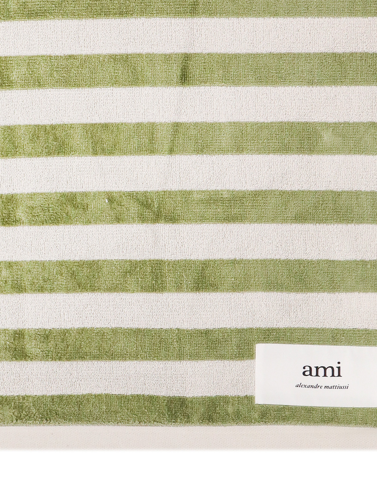 Ami Alexandre Mattiussi Striped Beach Towel In Multicolor