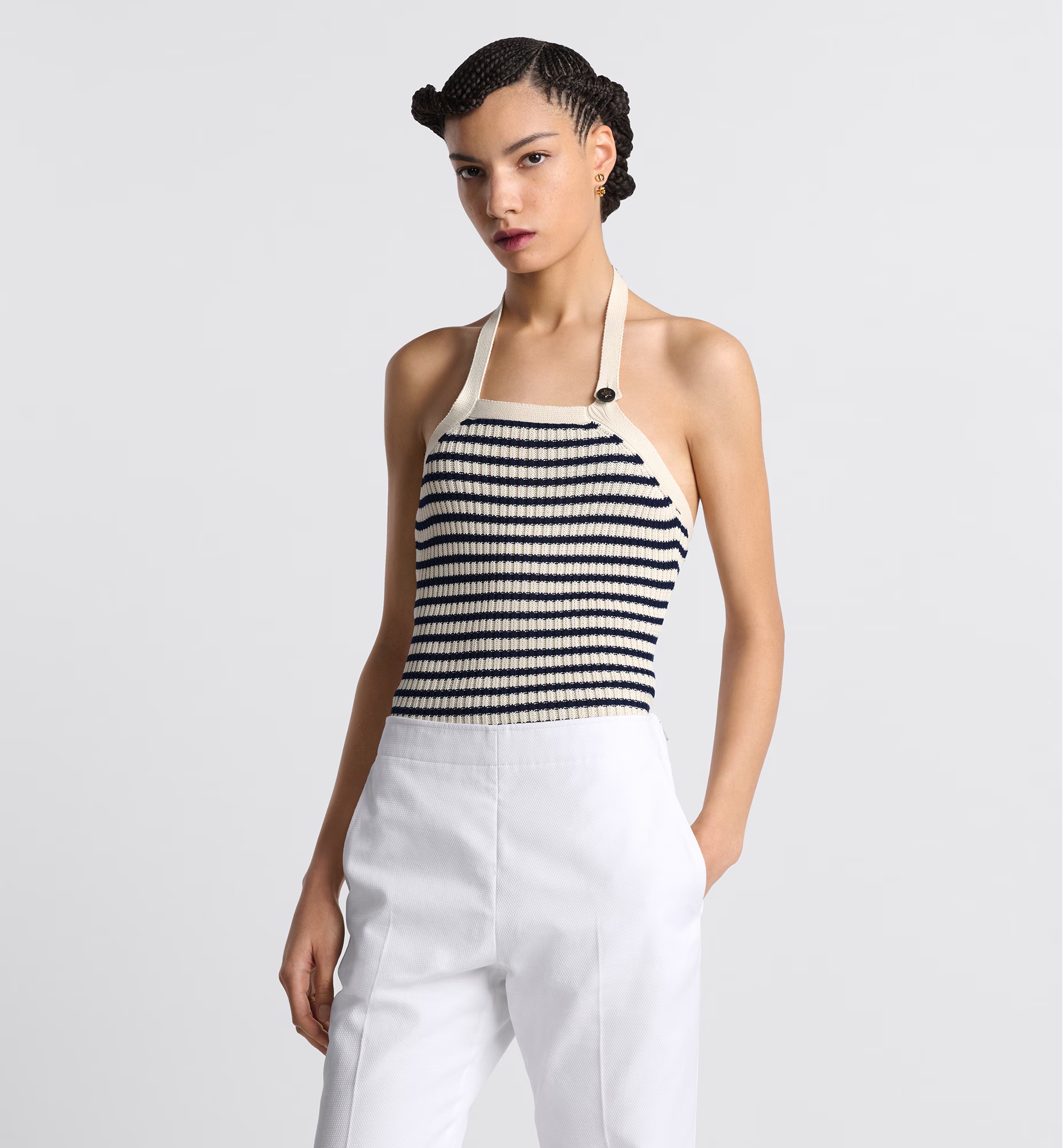 Dior Iviera Backless Vest In Multicolor