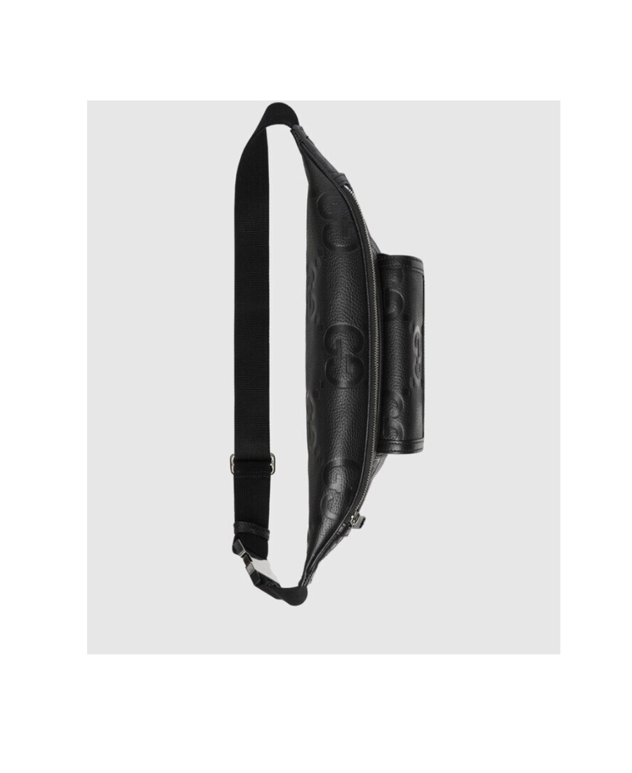 Gucci Jumbo Gg Monogram Embossed Belt Bag In Black