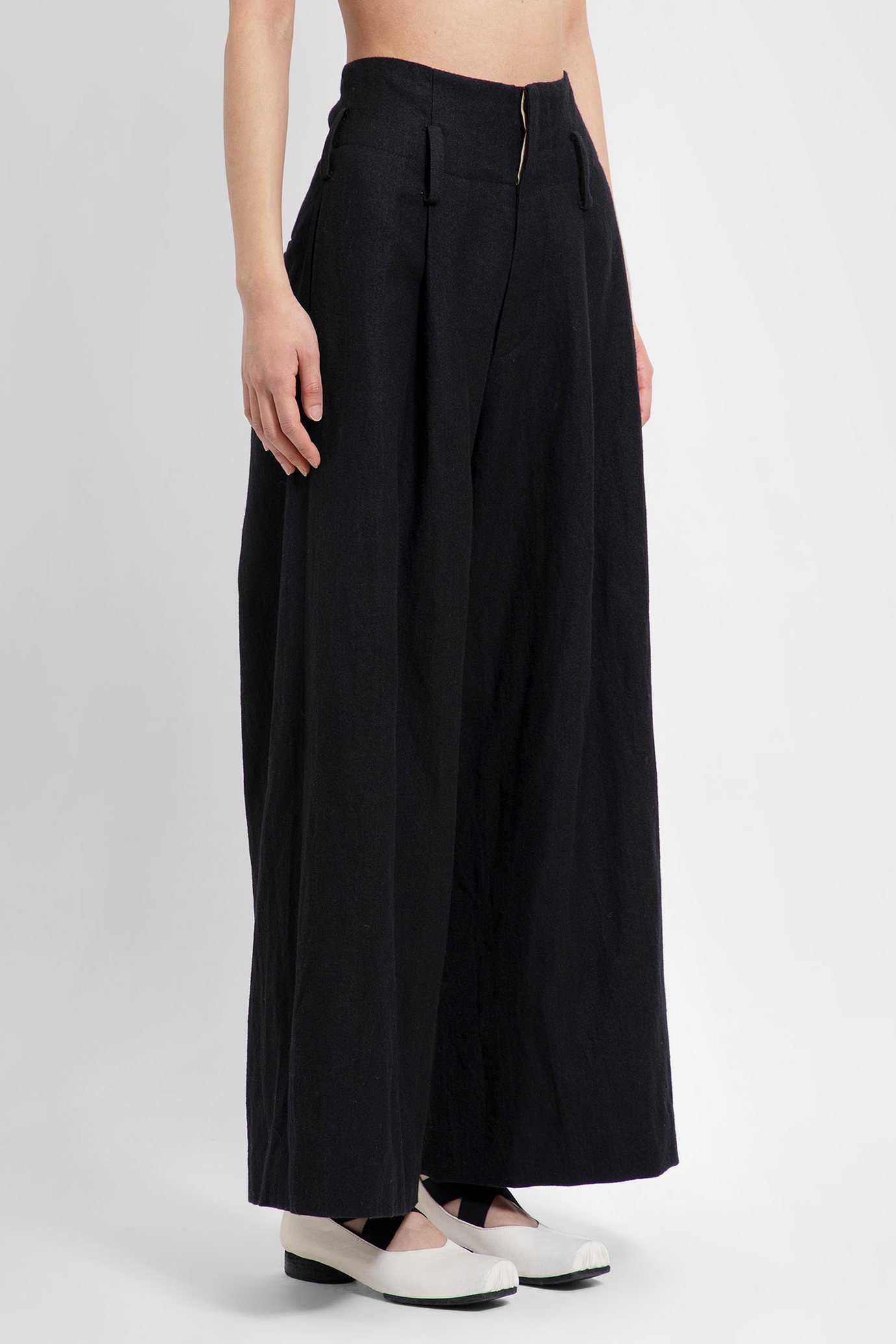 Uma Wang Wide-leg Cropped Trousers