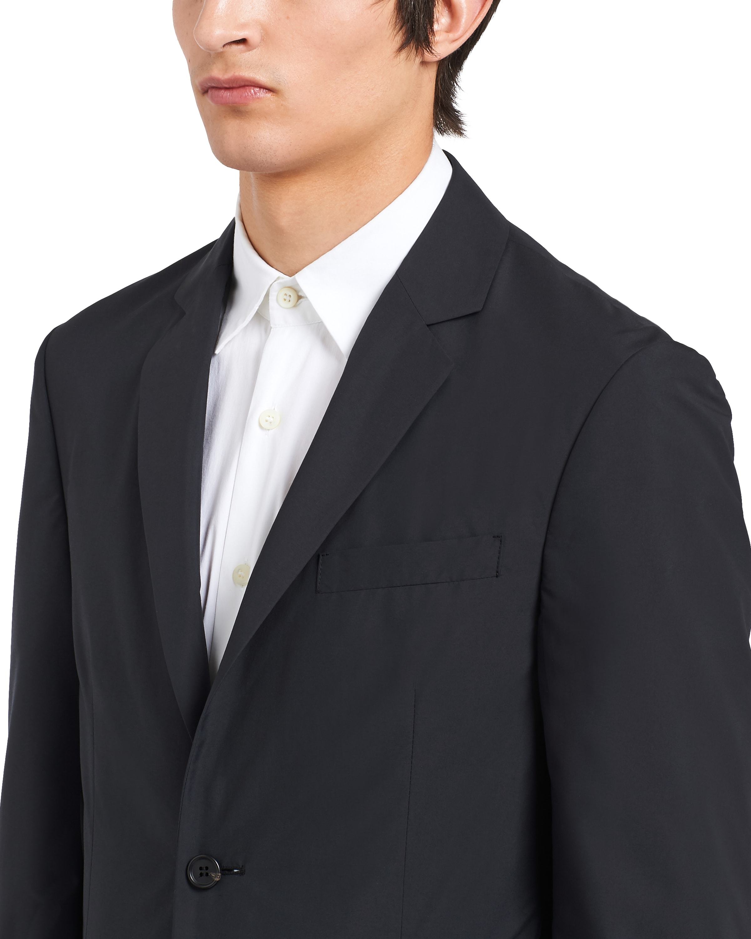 Prada Single-breasted Suit Jacket In Black