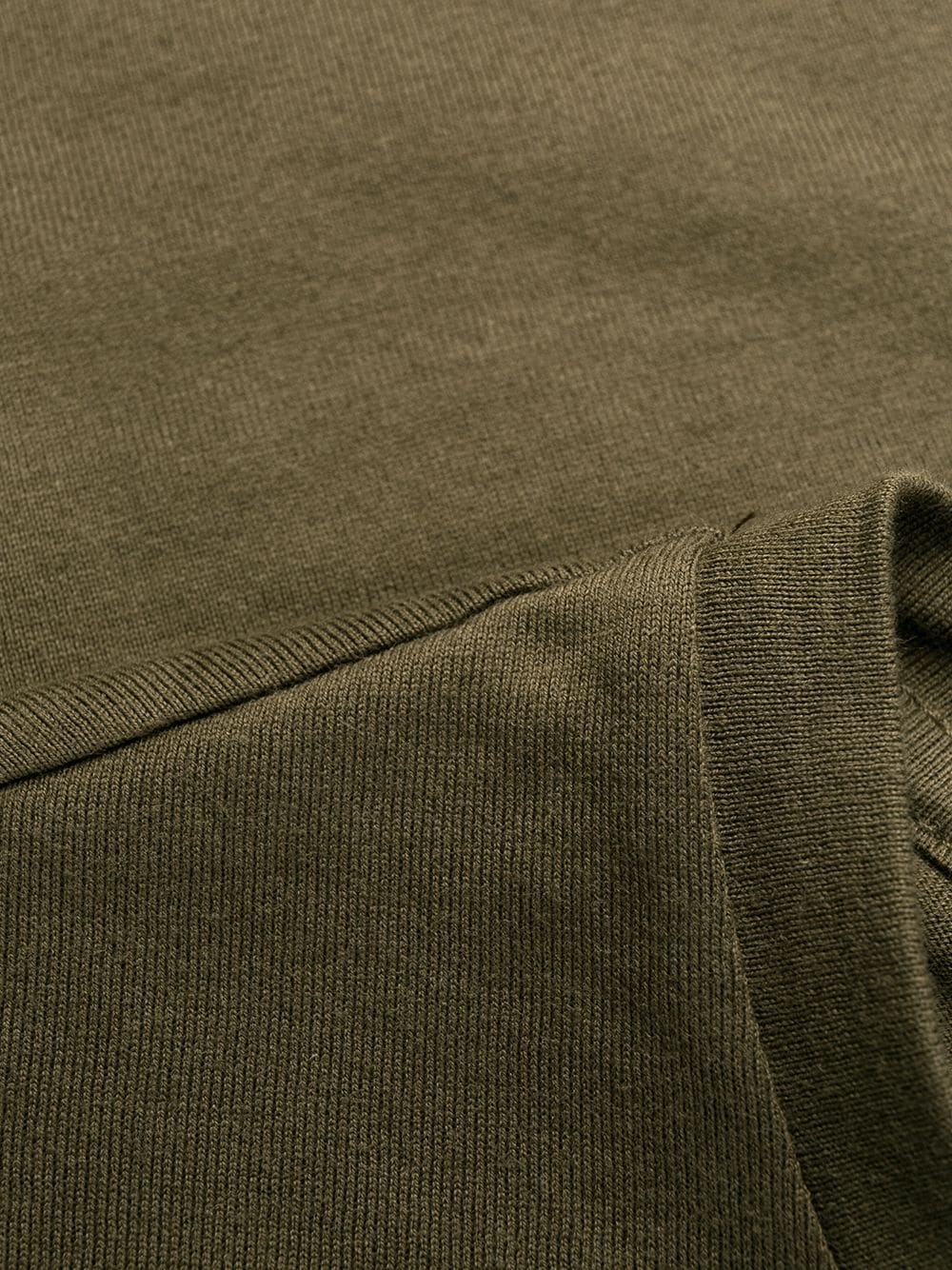 Paul & Shark Ribbed Crew-neck T-shirt In Cotton In Green