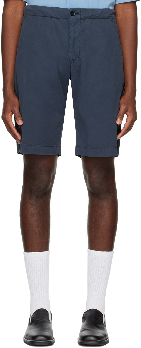 Aspesi Logo Casual Shorts In Blue