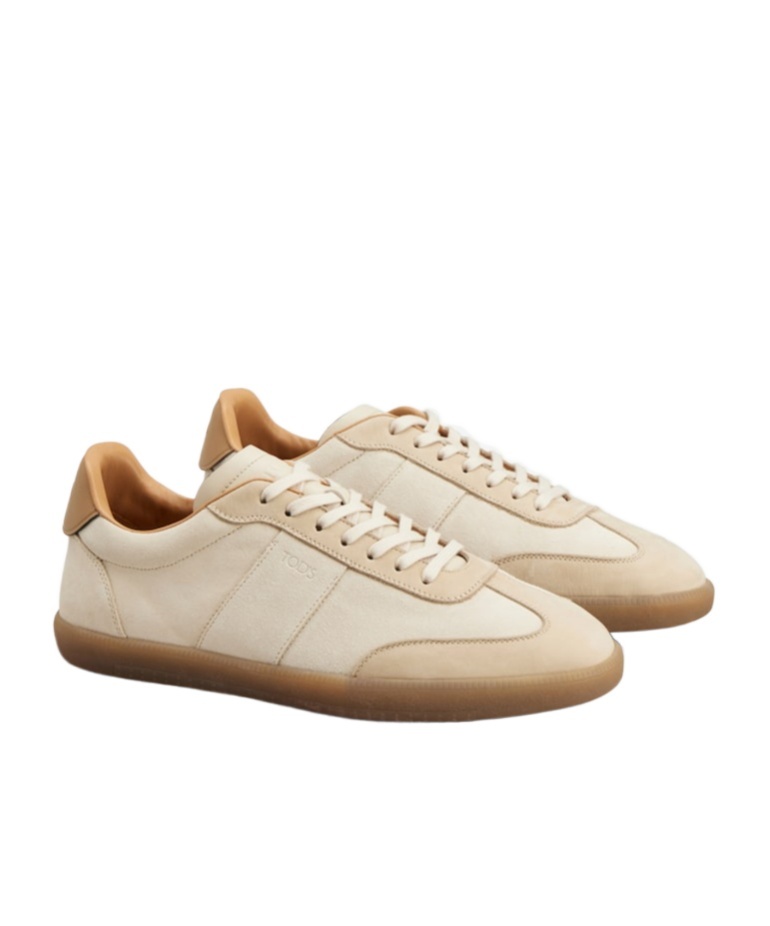 Tod's Man Sneakers Beige Size 12 Leather In Neutral