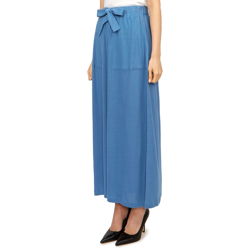 Max Mara Logo Skirt In Blue