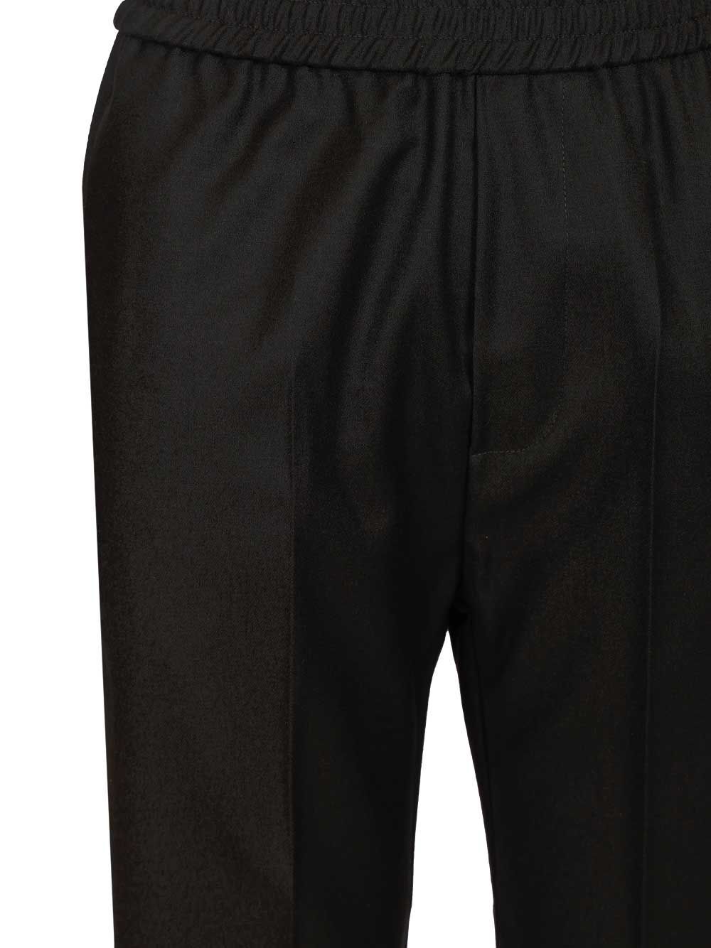 Barena Venezia Stretch Waist Casual Pants In Black