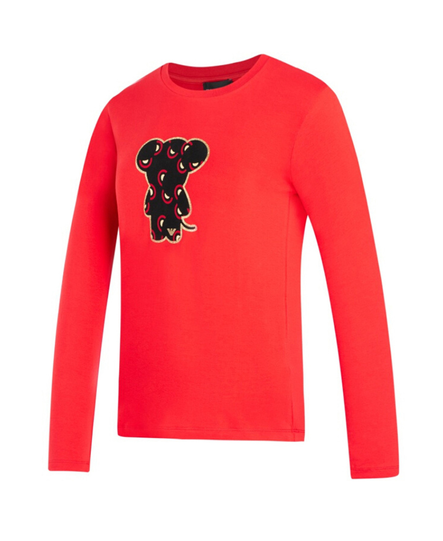 EMPORIO ARMANI T-SHIRT WITH ROUND NECK AND LONG SLEEVES 