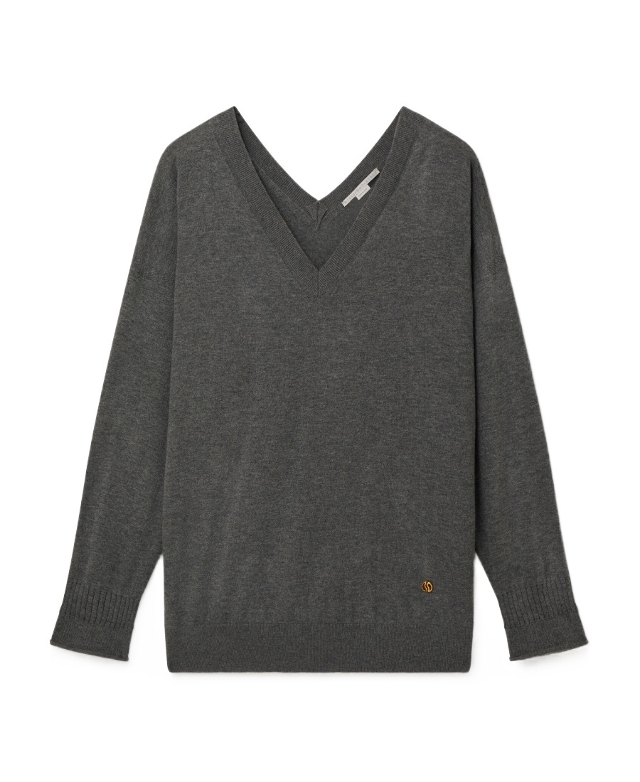 Stella Mccartney Merino Wool Sweater In Black