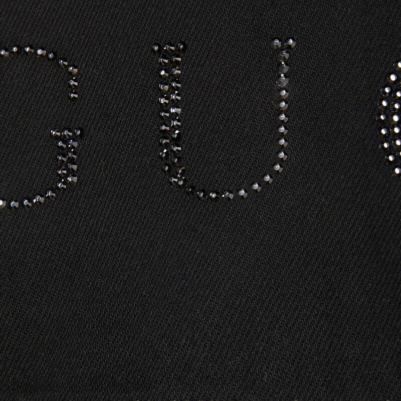 Gucci Long-sleeved Denim Shirt In Black