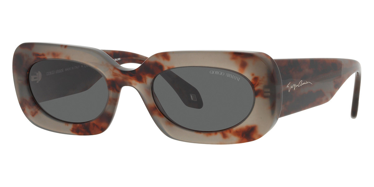 Giorgio Armani Logo Sunglasses In Gray