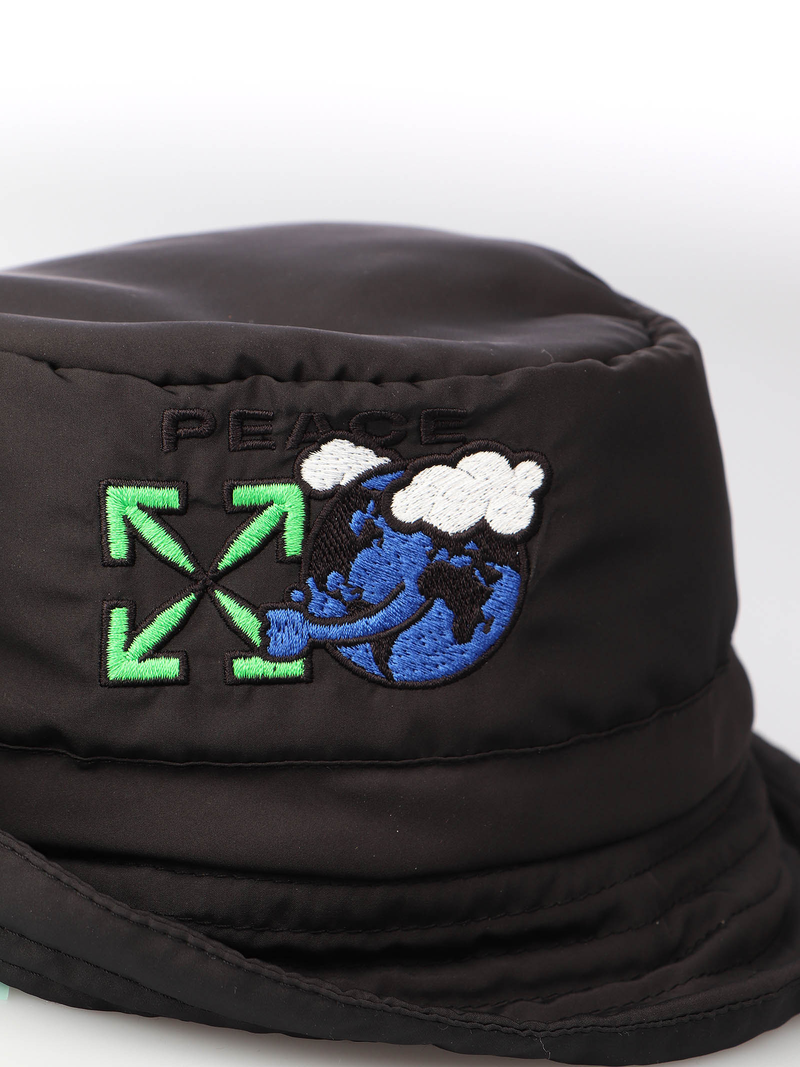Off-white Embroidered Arrows Bucket Hat In Black
