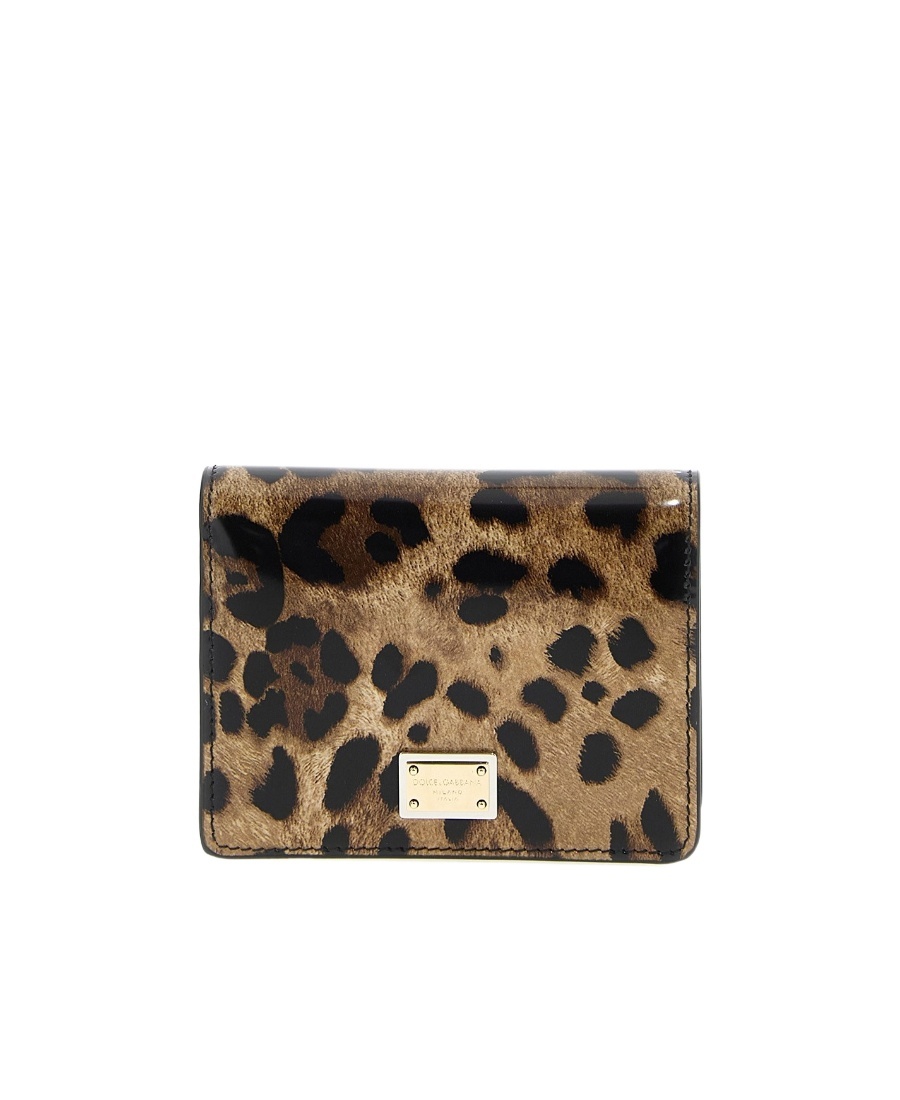 Dolce & Gabbana All-over Leopard-print Wallet In Brown