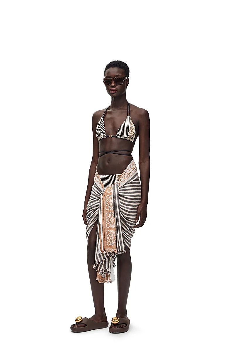 Loewe Bikini Top In Technical Jersey In Black