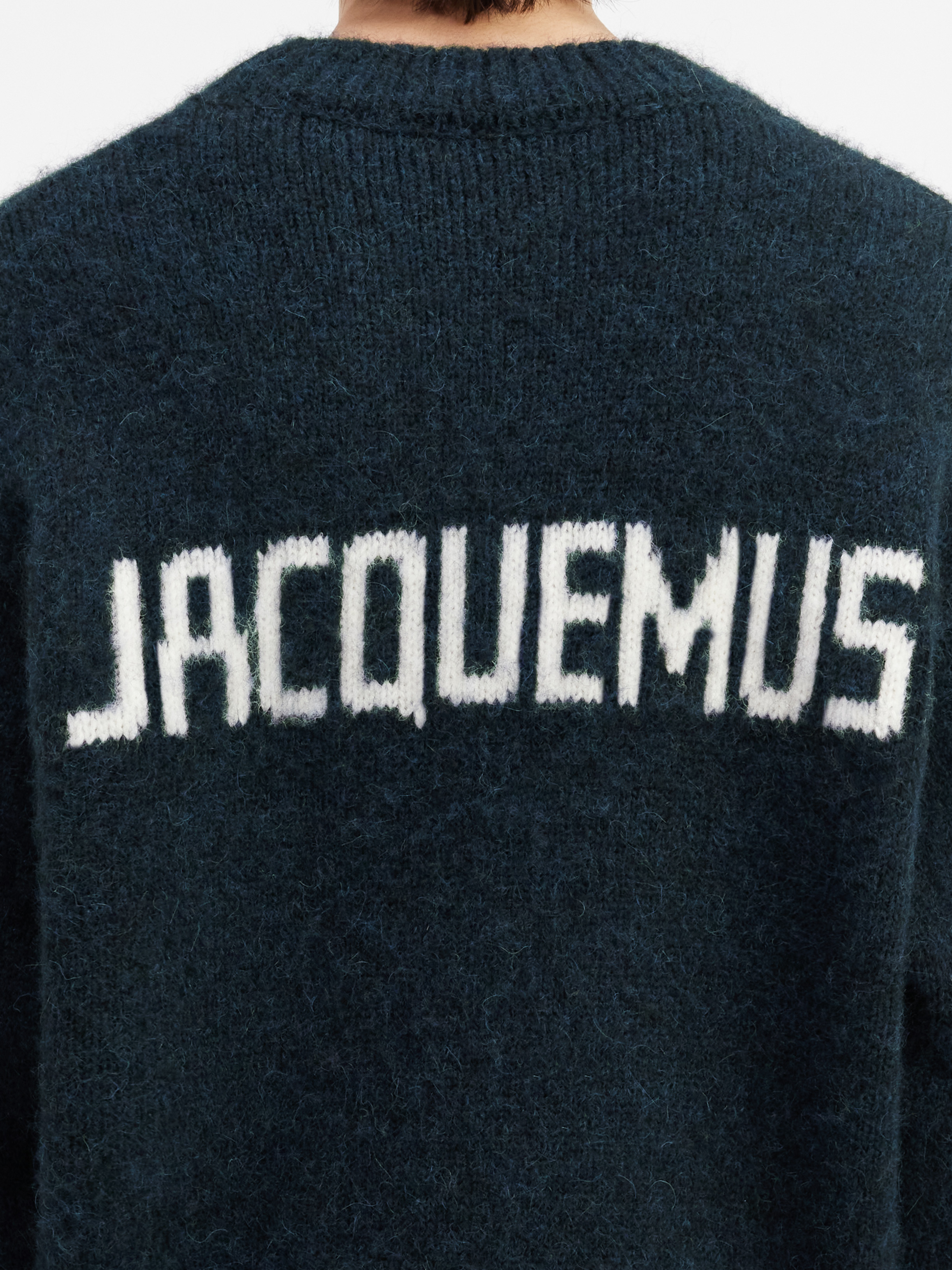 Jacquemus La Maille Pavane Jacquard Jumper In Black