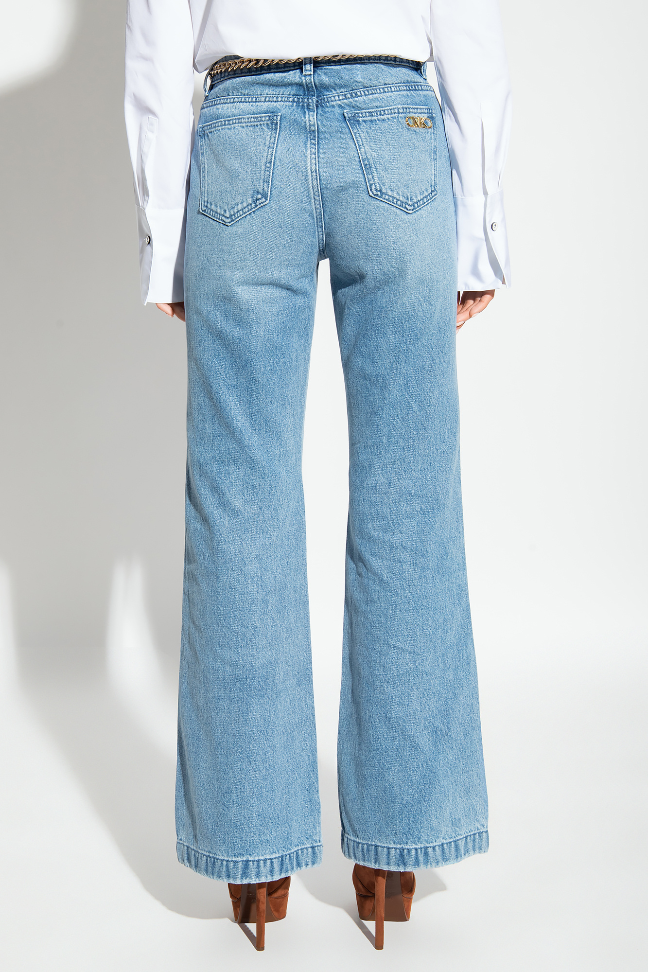 Michael Michael Kors Michael By Michael Kors Flare Fit Jeans In Blue