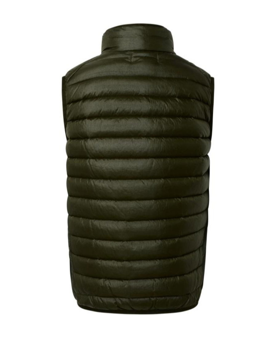 Stone Island Sleeveless Down Vest In Green