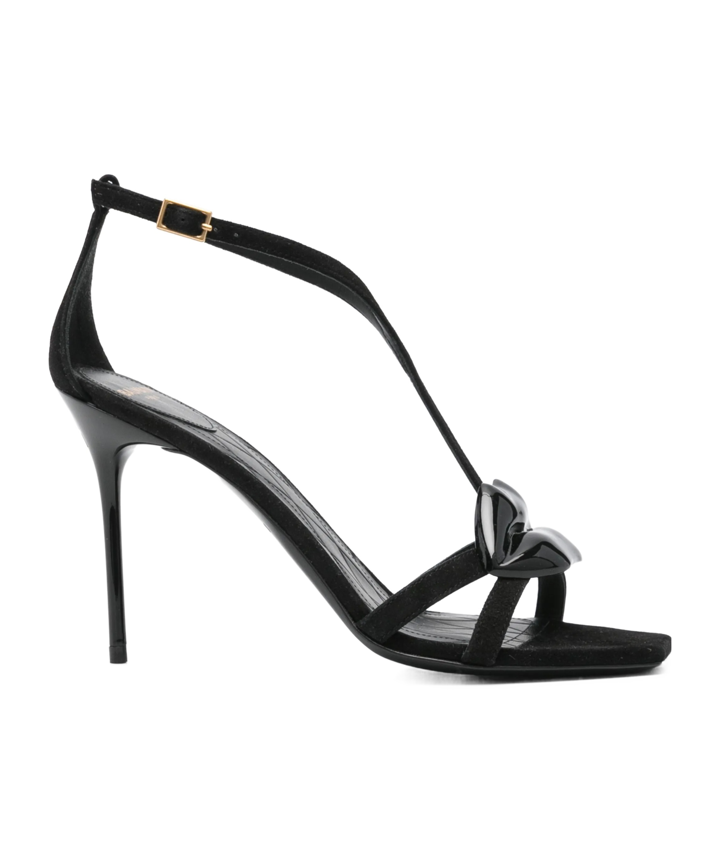 Balmain 95mm Lips Sandals In Black