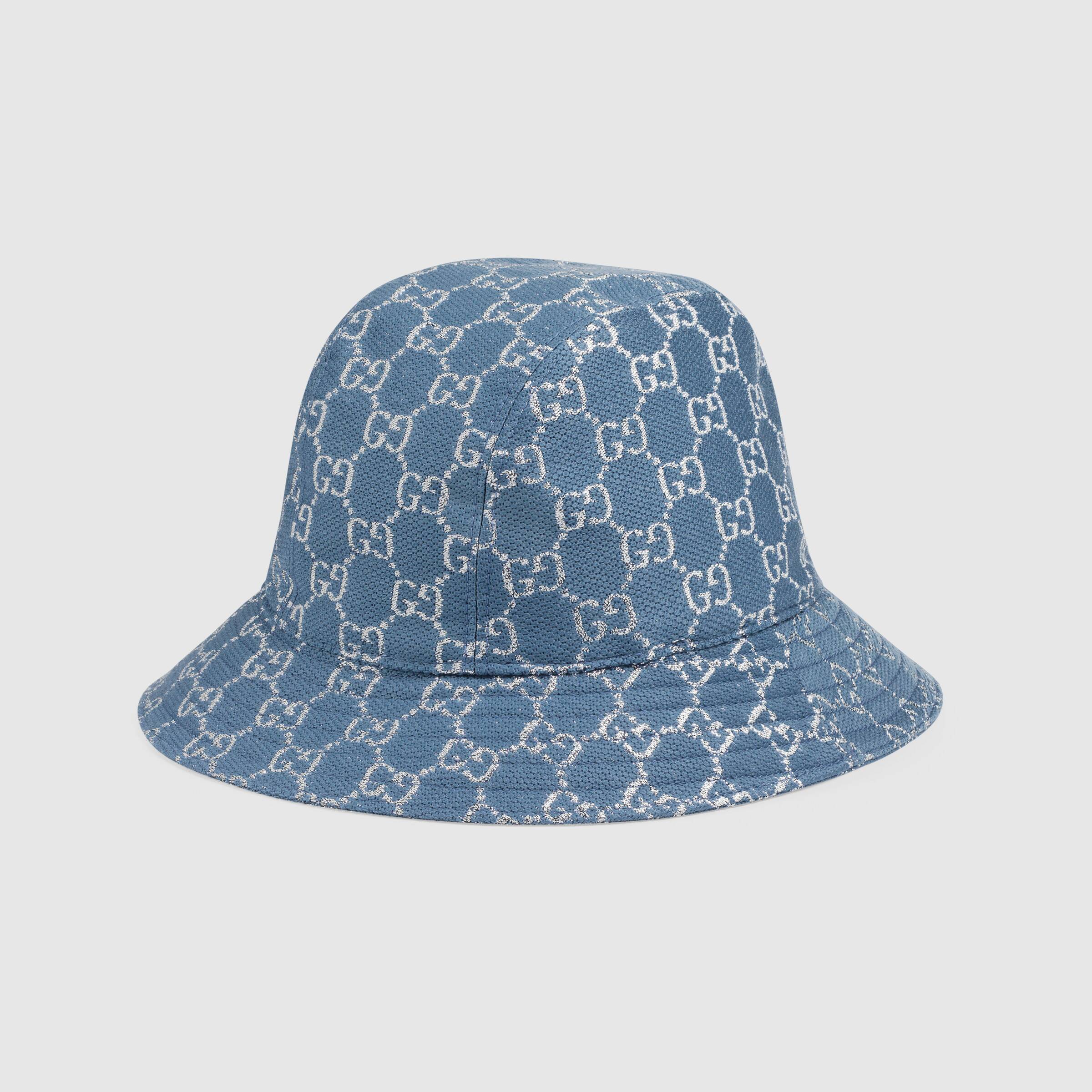 Gucci Gg Lamé Bucket Hat