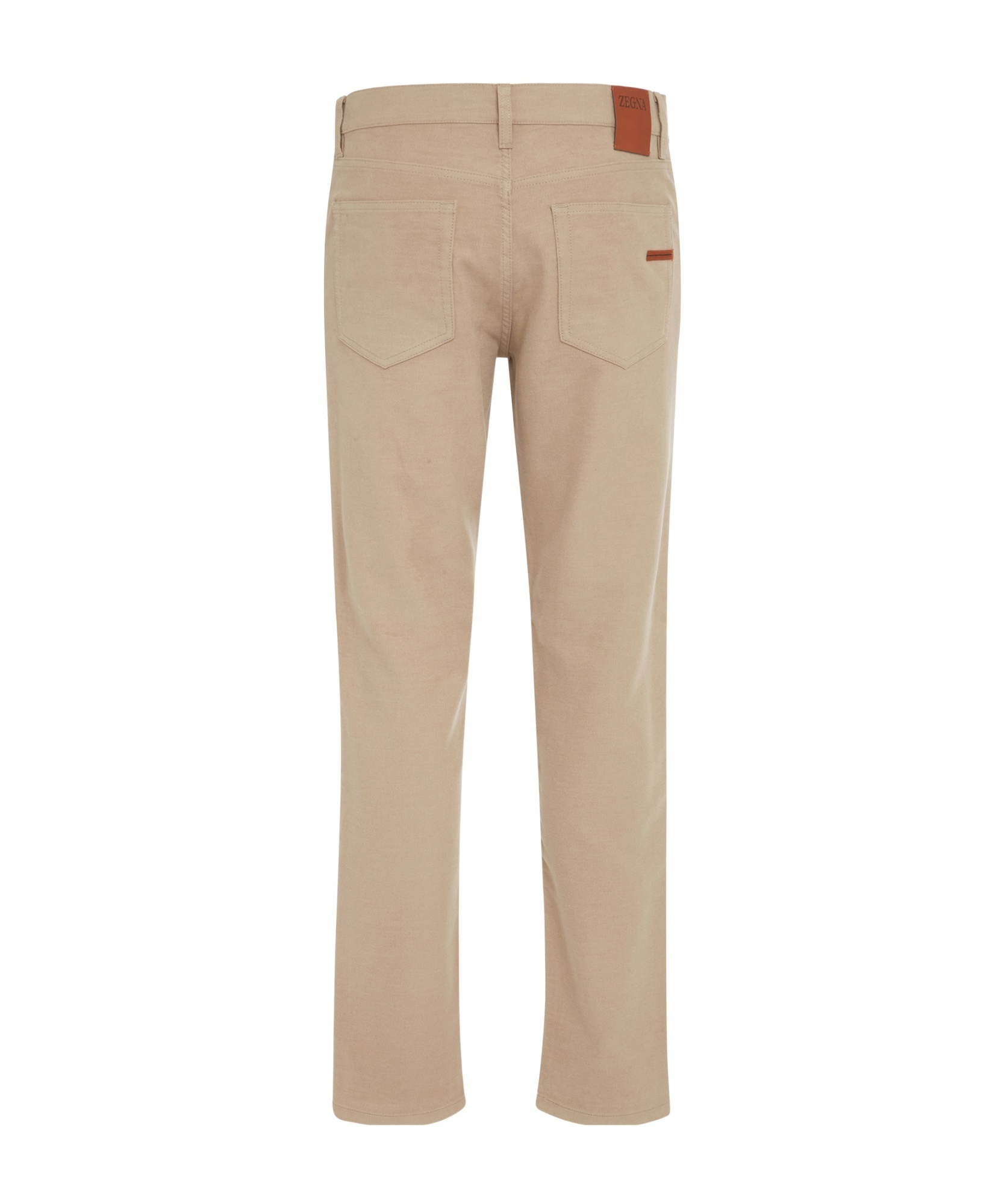 Zegna Belt-loop Casual Pants In Nude