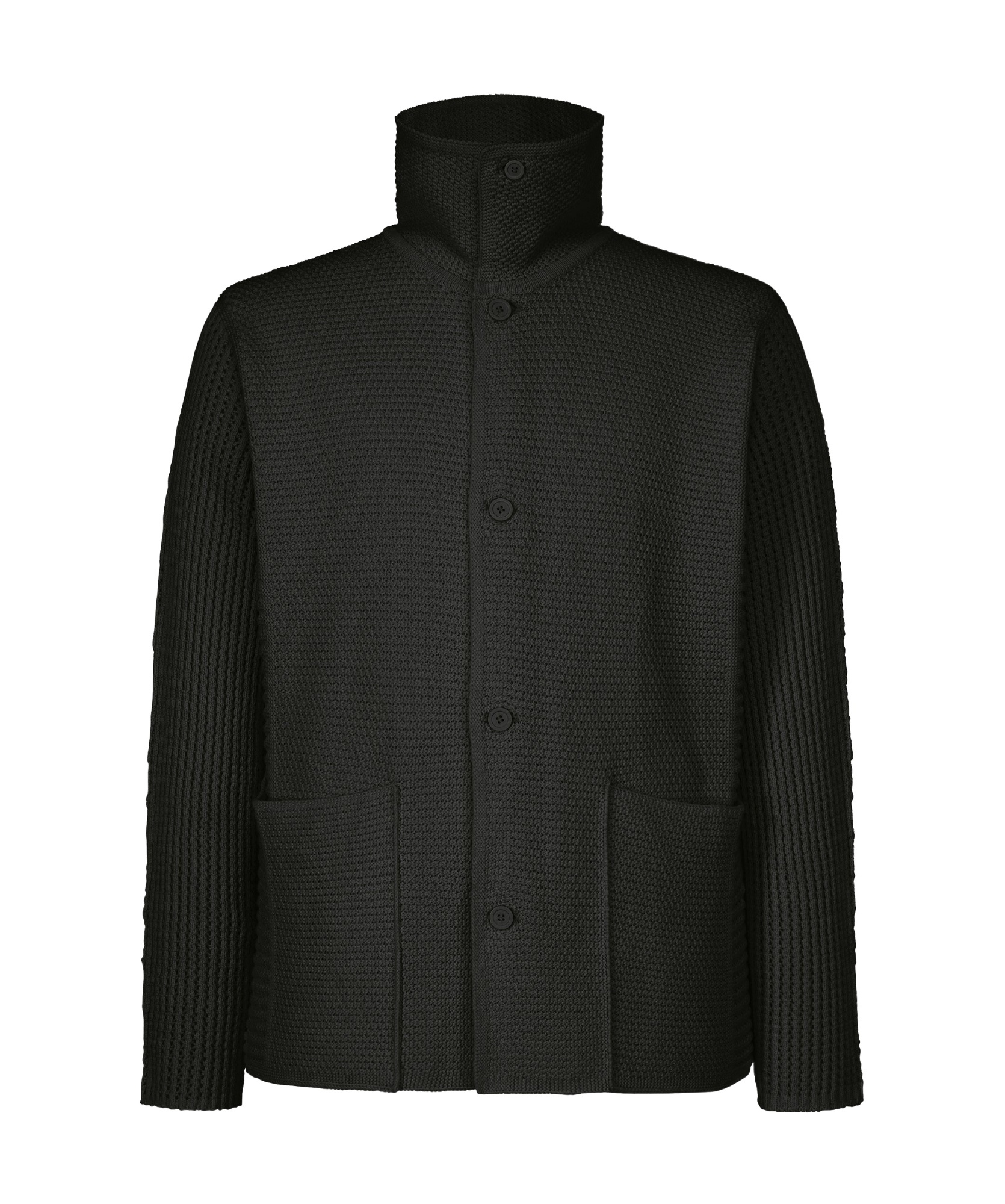 Issey Miyake Rustic Knit In Black