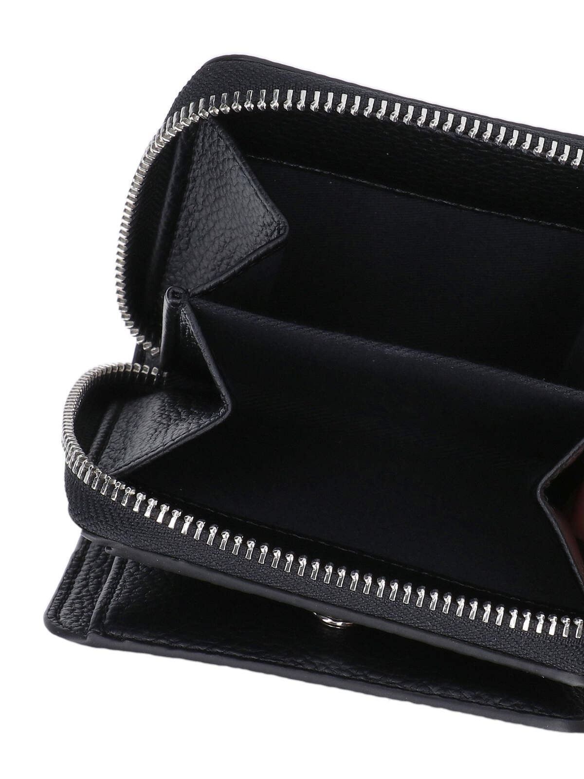 Vivienne Westwood Zippered Change Purse In Black