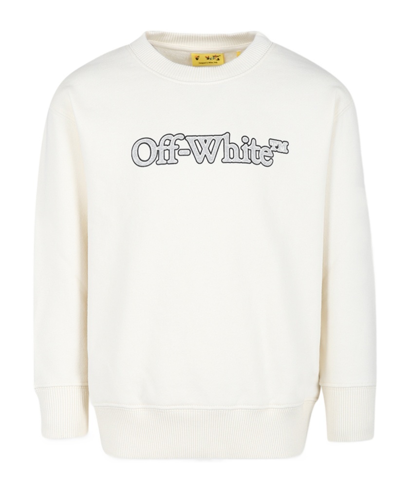 Off-white Big Bookish Cotton Sweatshirt In White