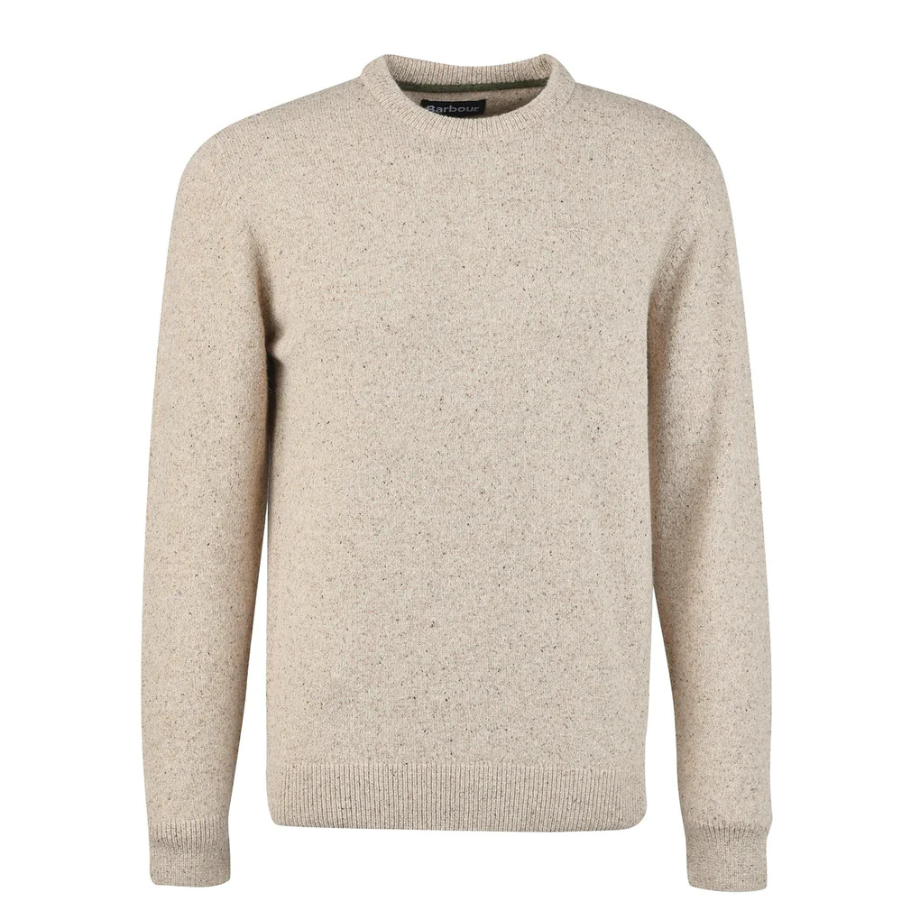 Barbour Essential Tisbury Sweater With Relaxed Fit In Nude