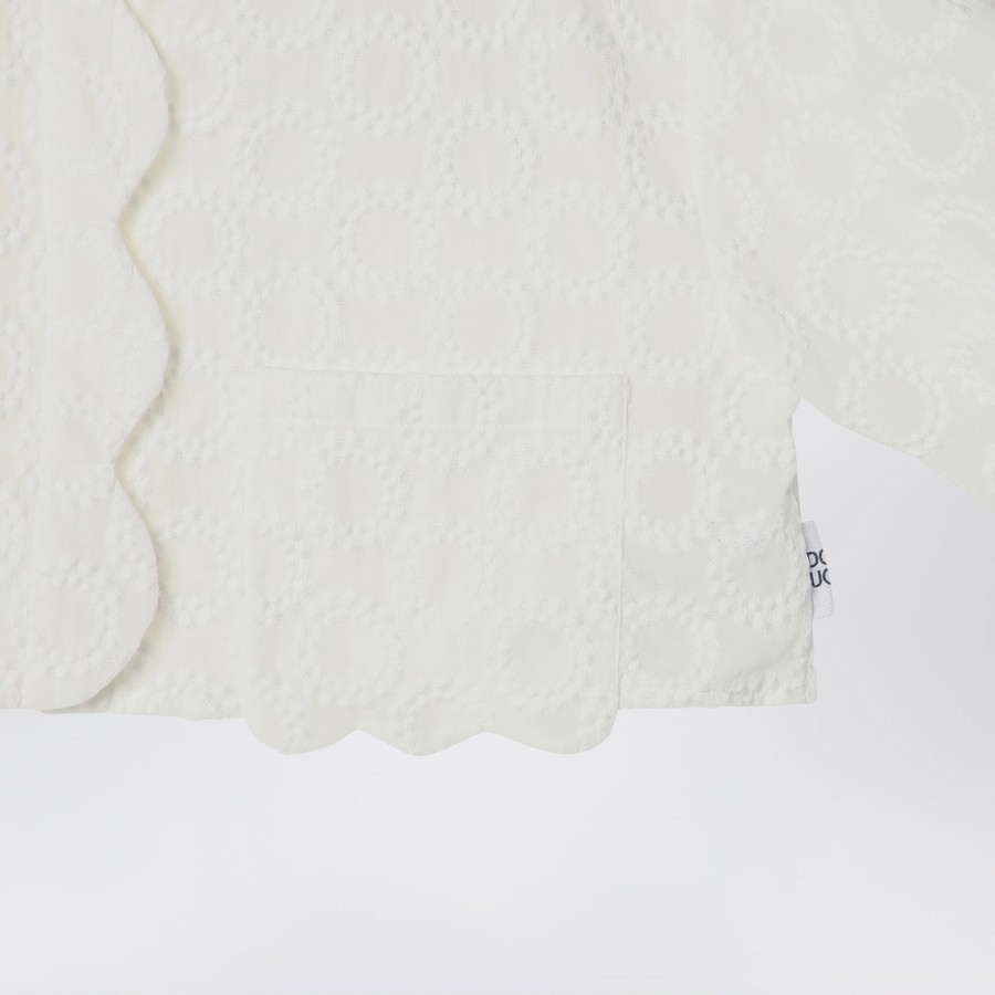 Douuod Cropped Shirt In In White