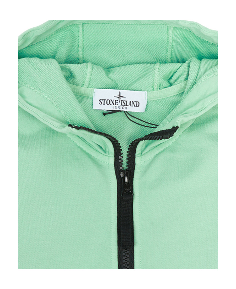 Stone Island Long-sleeved Zipper Casual Jacket In Green