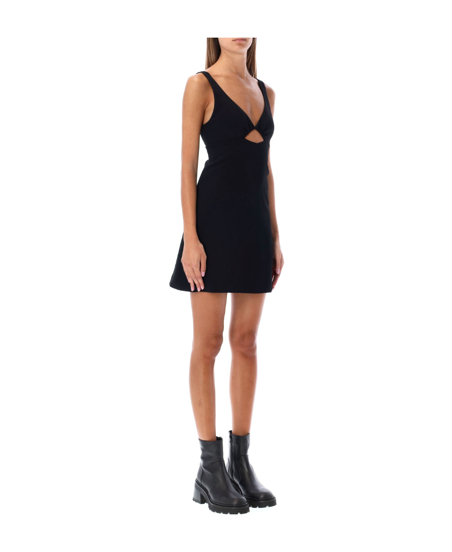 Ami Alexandre Mattiussi Ami Paris Cut-out Detail Mini Dress In Black