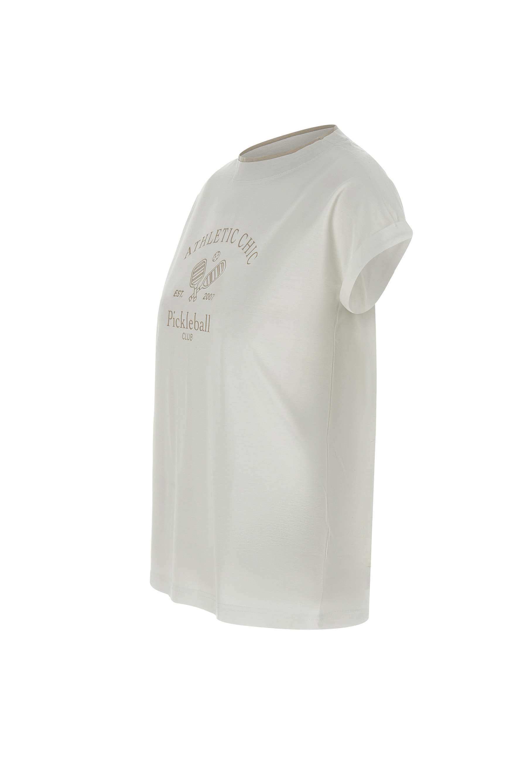 Eleventy White Cotton Lyocell Logo T Shirt