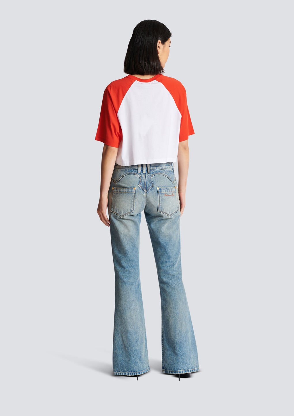Balmain Logo Printed T In White