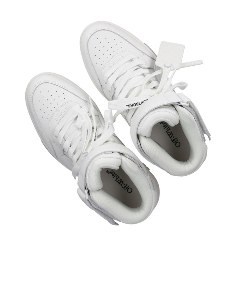 Shop Off-white Out Of Office Mid-rise Sneakers In White
