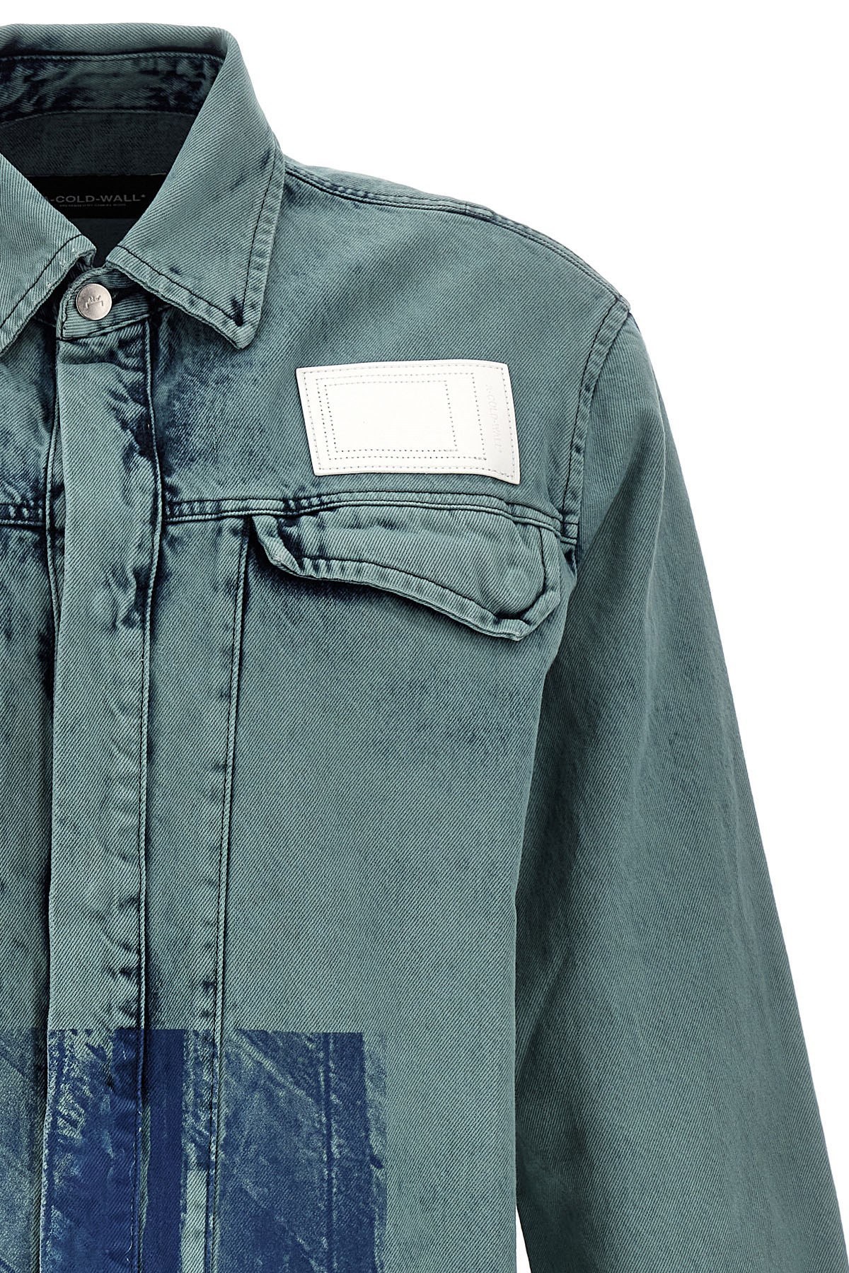 A-cold-wall* Bleached Overdyed Shirt And Blouse In Green