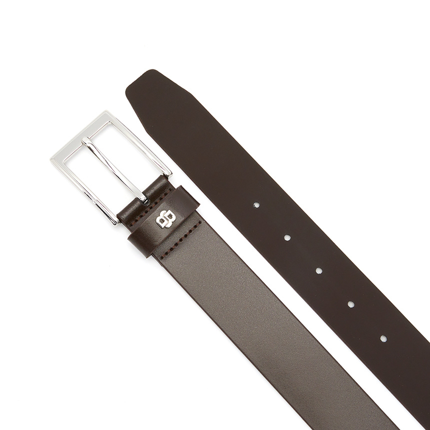 Hugo Boss Pin Buckle Belt In Brown