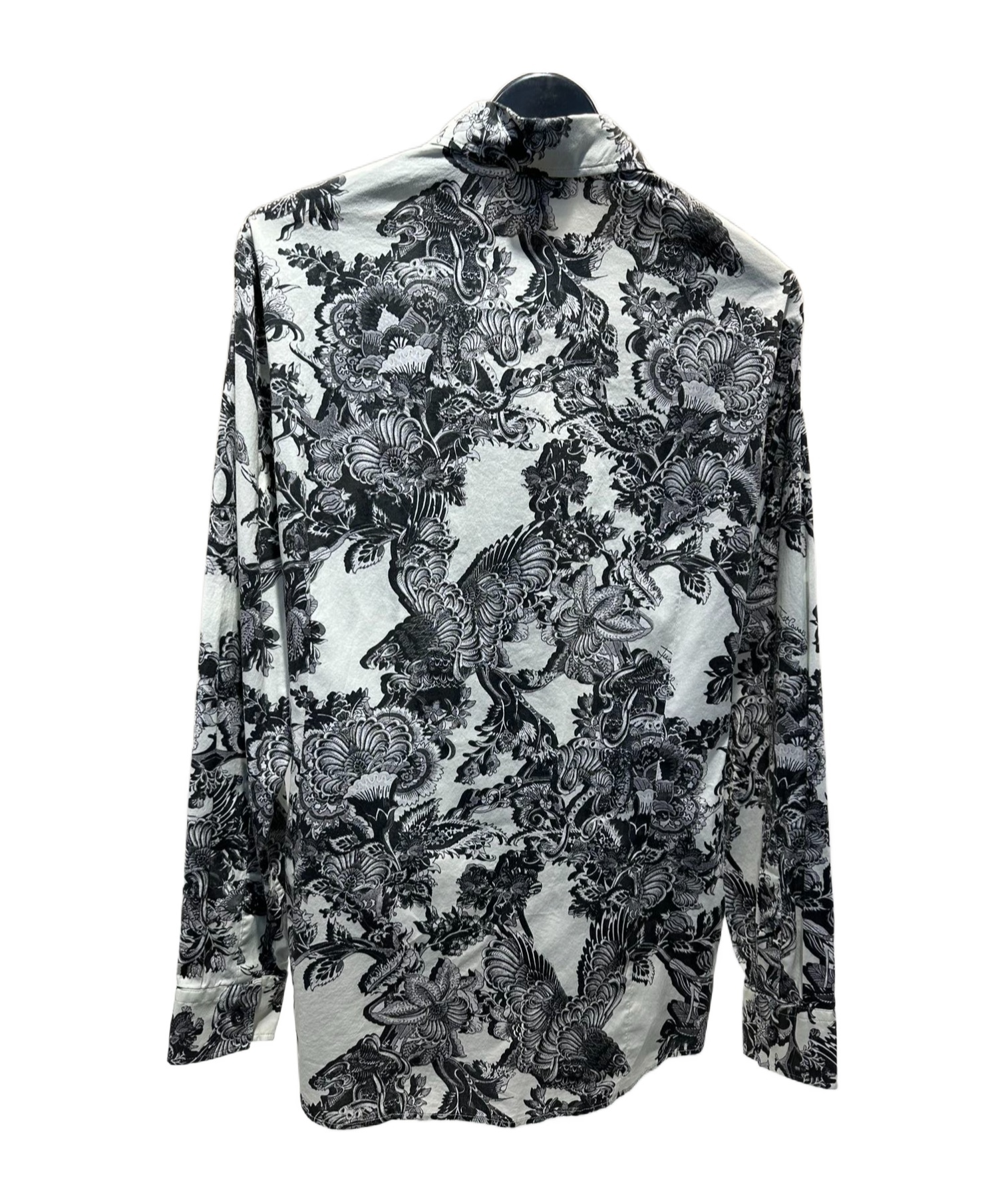 Just Cavalli Pattern Printed Long-sleeved Shirt In Black