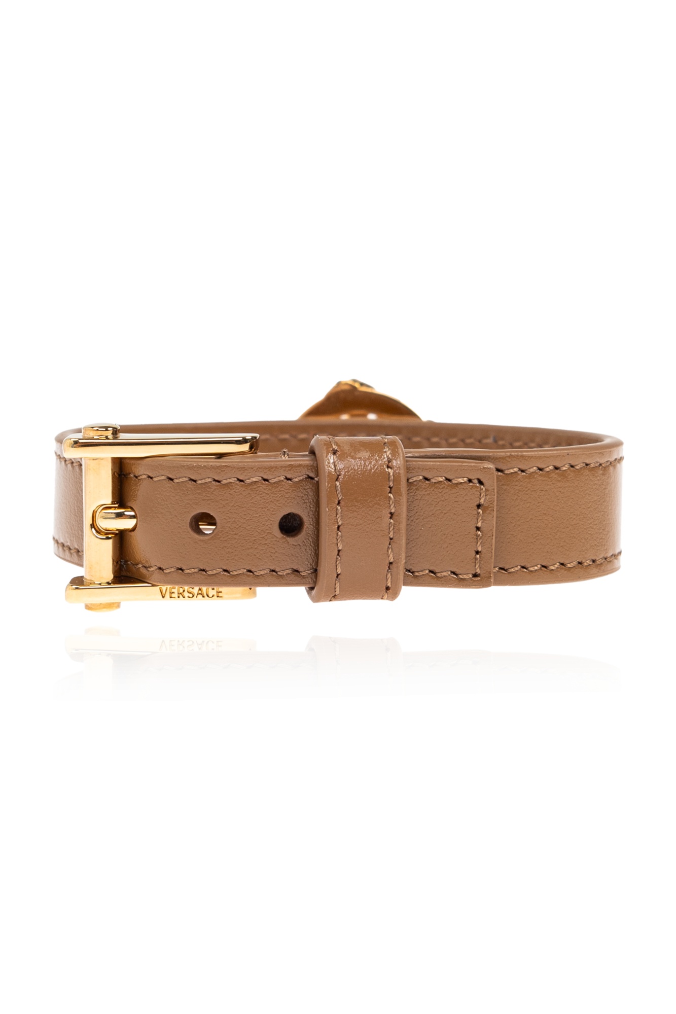 Versace Medusa-motif Bracelet In Brown