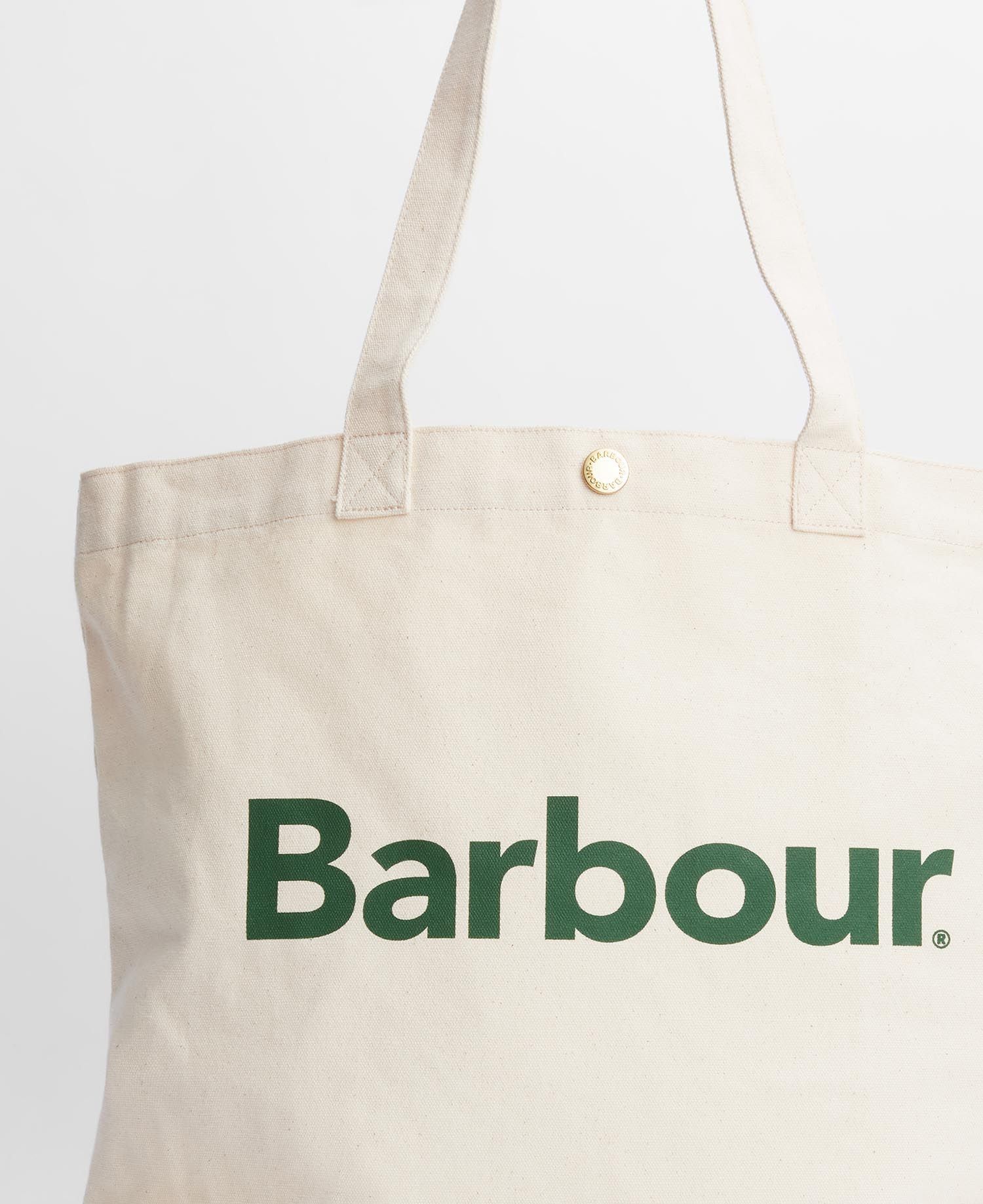Shop Barbour Double Handle Tote Bag In Cream