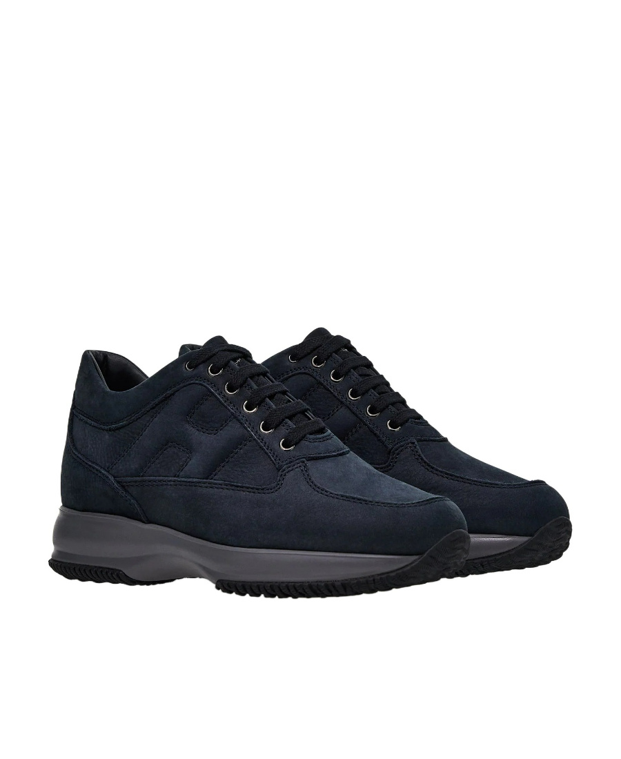 Hogan Interactive Low-top Sneakers In Black