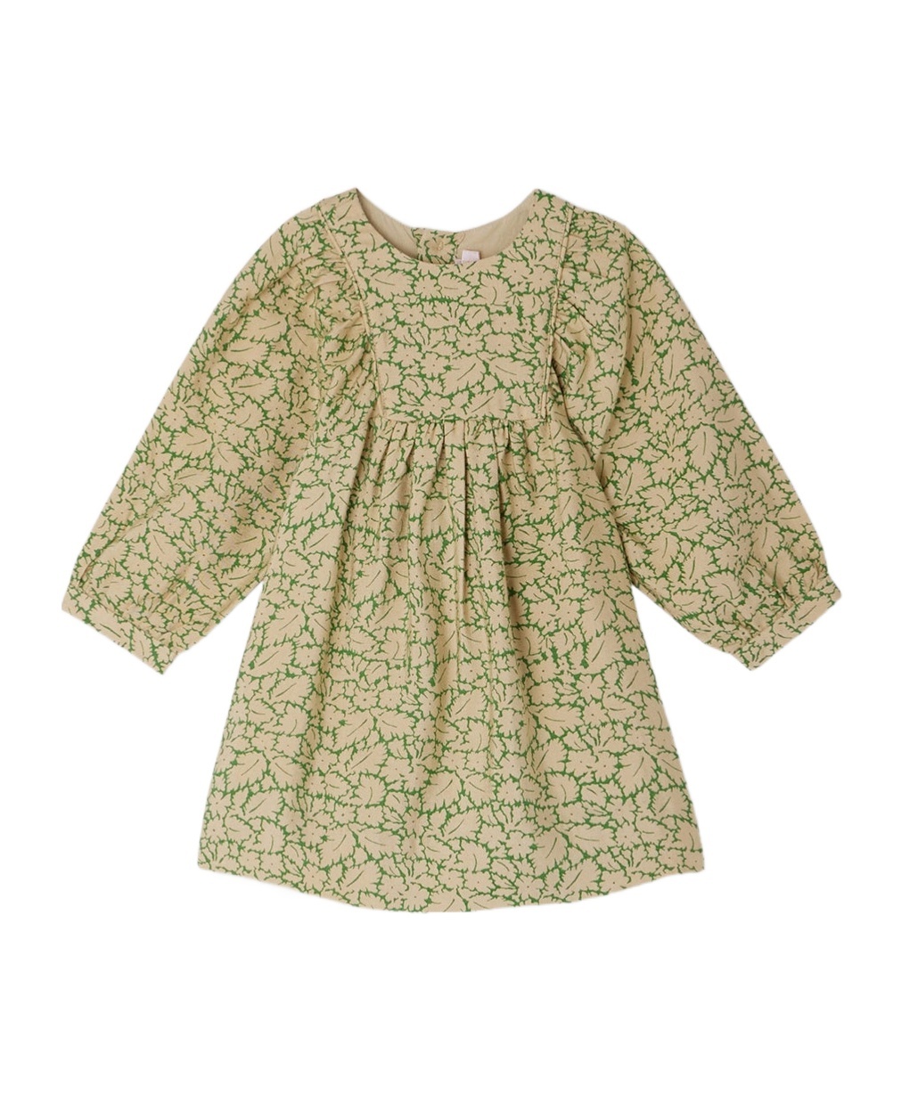 Bonpoint Pearl Button Dress In Nude